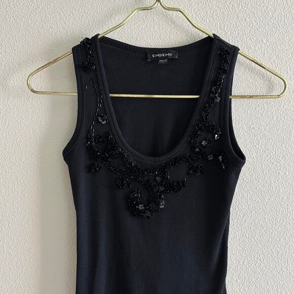 Bebe black sequin tank top - Picture 10 of 11